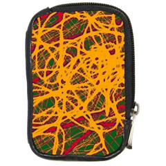 Yellow Neon Chaos Compact Camera Cases by Valentinaart