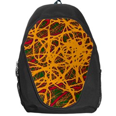 Yellow Neon Chaos Backpack Bag