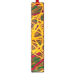 Yellow Neon Chaos Large Book Marks by Valentinaart