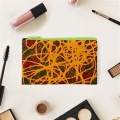 Yellow Neon Chaos Cosmetic Bag (xs)