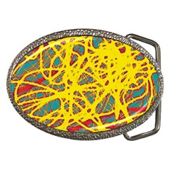 Yellow Neon Belt Buckles