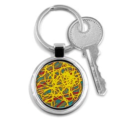 Yellow Neon Key Chains (round) 