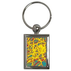 Yellow Neon Key Chains (rectangle) 