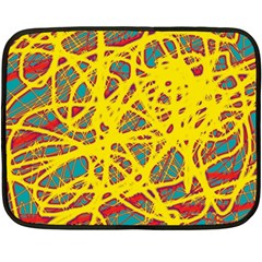 Yellow Neon Double Sided Fleece Blanket (mini) 