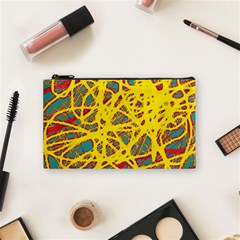 Yellow Neon Cosmetic Bag (small) 