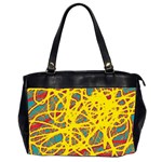 Yellow neon Office Handbags (2 Sides)  Front