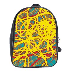 Yellow Neon School Bags (xl) 