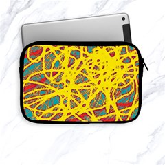 Yellow Neon Apple Ipad Mini Zipper Cases by Valentinaart