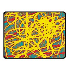 Yellow Neon Double Sided Fleece Blanket (small) 