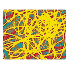 Yellow Neon Double Sided Flano Blanket (large) 