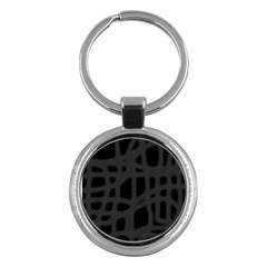 Gray Key Chains (round)  by Valentinaart