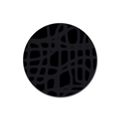 Gray Rubber Coaster (round) 