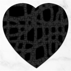 Gray Jigsaw Puzzle (heart)