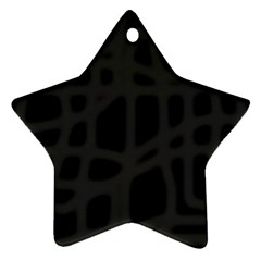 Gray Star Ornament (two Sides) 