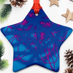 Deep Blue Ornament (star)  by Valentinaart