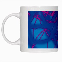 Deep Blue White Mugs