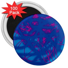 Deep Blue 3  Magnets (100 Pack)