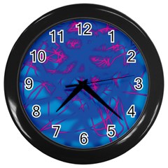 Deep Blue Wall Clocks (black)