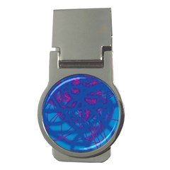 Deep Blue Money Clips (round) 