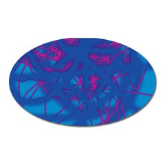 Deep Blue Oval Magnet