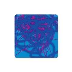 Deep Blue Square Magnet