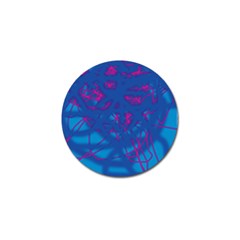 Deep Blue Golf Ball Marker