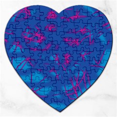 Deep Blue Jigsaw Puzzle (heart)