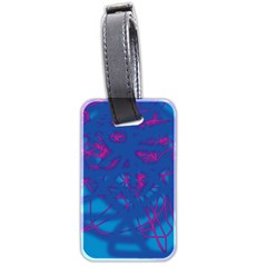 Deep Blue Luggage Tags (two Sides)