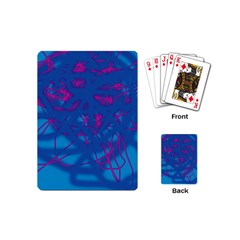 Deep Blue Playing Cards (mini)  by Valentinaart