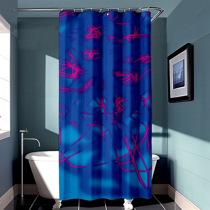 Deep blue Shower Curtain 36  x 72  (Stall) 