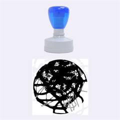 Deep Blue Rubber Round Stamps (medium)