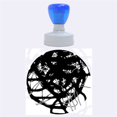 Deep Blue Rubber Round Stamps (large)