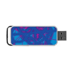 Deep Blue Portable Usb Flash (one Side)