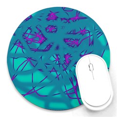 Chaos Round Mousepads