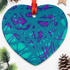 Chaos Heart Ornament (2 Sides) by Valentinaart