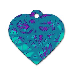 Chaos Dog Tag Heart (one Side)