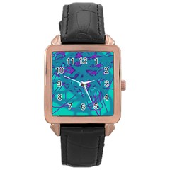 Chaos Rose Gold Leather Watch 