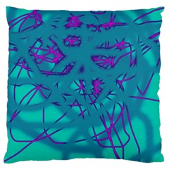 Chaos Large Flano Cushion Case (one Side) by Valentinaart