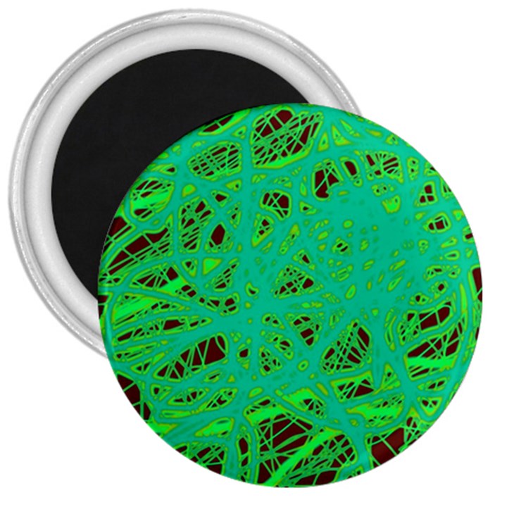 Green neon 3  Magnets