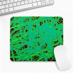 Green Neon Large Mousepads