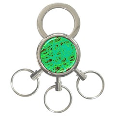 Green Neon 3-ring Key Chains