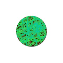 Green Neon Golf Ball Marker (4 Pack) by Valentinaart