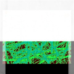 Green Neon Rectangular Jigsaw Puzzl