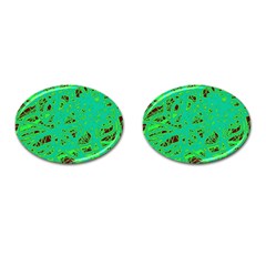 Green Neon Cufflinks (oval)