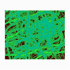 Green Neon Small Glasses Cloth (2-side)