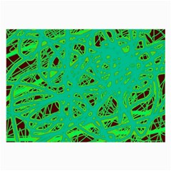 Green Neon Large Glasses Cloth (2-side)