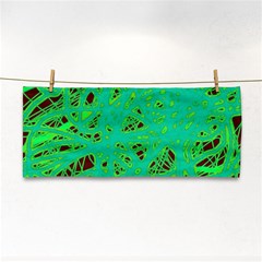 Green Neon Hand Towel