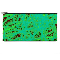 Green Neon Pencil Cases by Valentinaart