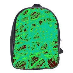 Green Neon School Bags(large) 