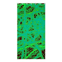 Green Neon Shower Curtain 36  X 72  (stall) 